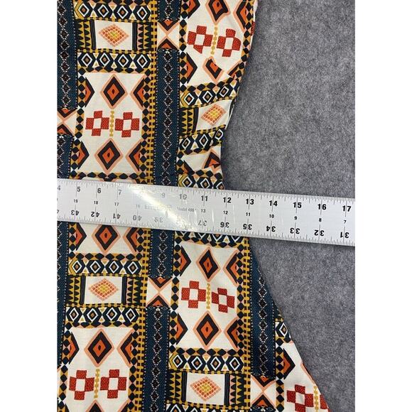 H & M Dress Womens Size XS A Line Stretch Sleeveless Aztec Design Mini - Picture 3 of 9